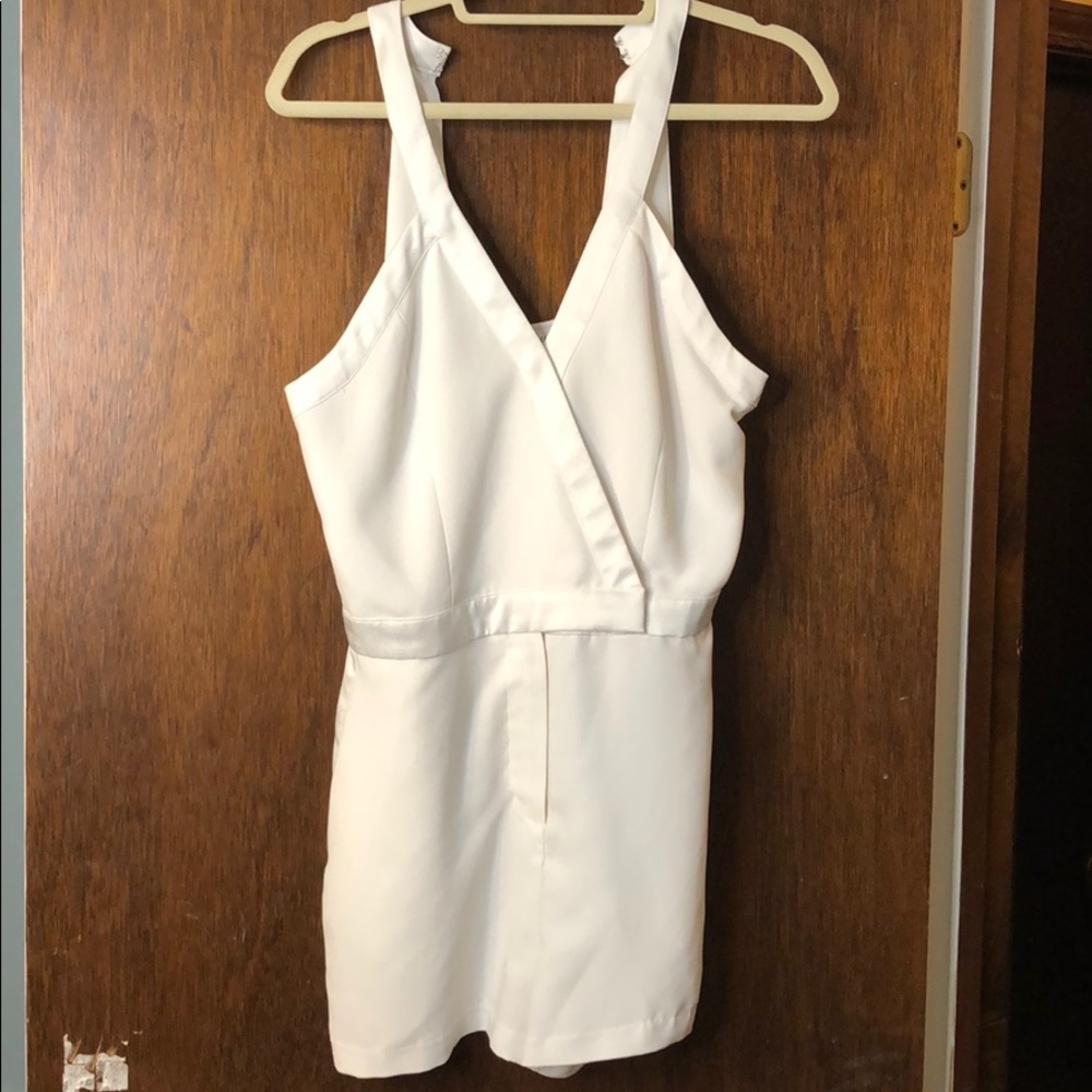 White Parker Romper
